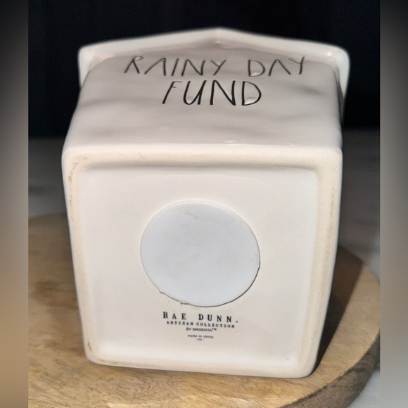 Rae Dunn Magenta “Rainy Day Fund” Birdhouse Piggy Bank  NWOT - Picture 3 of 3